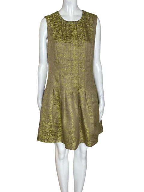 Vestido Lucy Paris Brillo Sin mangas Dorado - Talla L