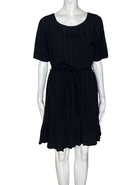 Vestido City Studio Manga corta Suelto Negro - Talla L