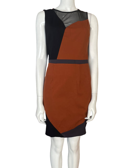 Vestido La Pina Bu David Helwani de Viscosa Midi Sin mangas Marrón - Talla M
