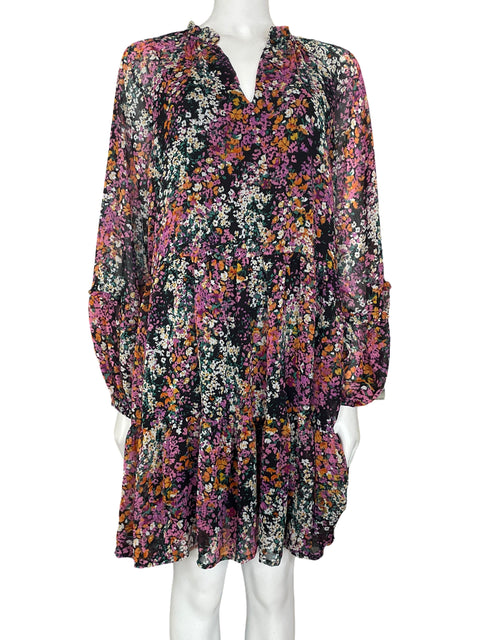 Vestido Vince Camuto Estampado Manga larga Negro - Talla XL
