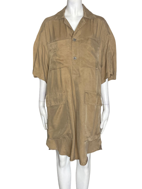 Vestido Bimba Y Lola Bolsillo Midi Marrón - Talla XS