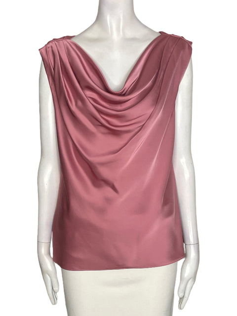 Blusa Ralph Lauren Sin mangas Satinado Rosado - Talla L