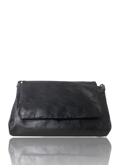 Cartera Zara Cadena Asa Negro - Talla U