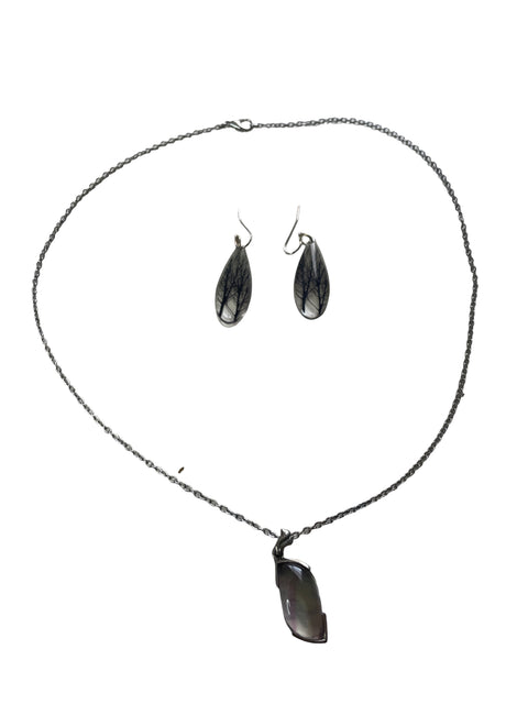 Set Tesoro Tps Collar Arete Plateado - Talla U