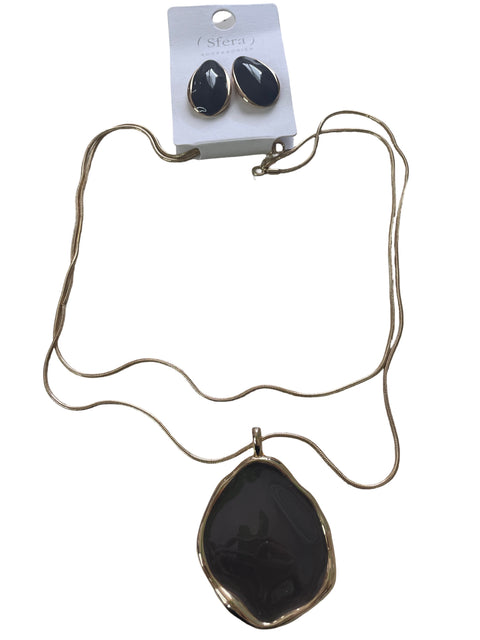 Set Sfera Collar Aretes Marrón - Talla U