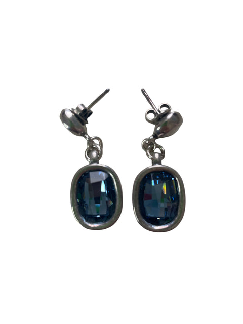 Arete Uno De 50 Light it up Swaroski azul Azul - Talla U