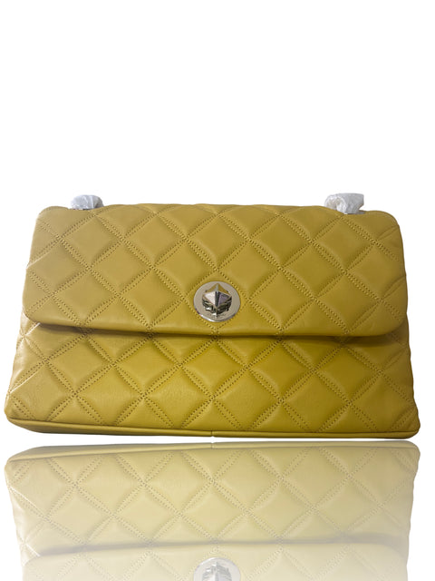 Cartera Kate Spade Acolchado Cadena Amarillo - Talla U