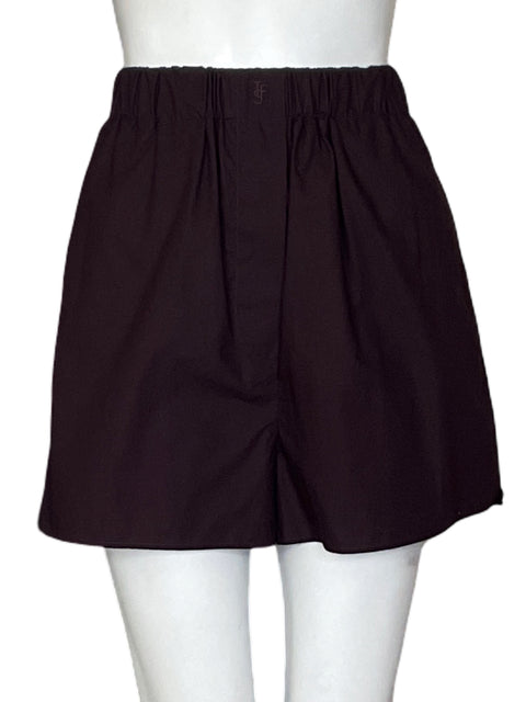 Short The Frankie Shop de Algodón Bolsillo Liso Rojo - Talla S