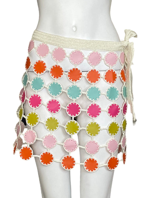 Salida De Baño My Beachy Side Estampado Mini Blanco - Talla L