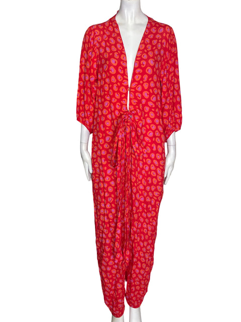 Mono Farm de Algodón Cuello v Manga larga Rojo - Talla XL