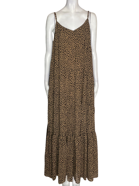 Vestido Michael Kors Tiras Maxi Marrón - Talla XL
