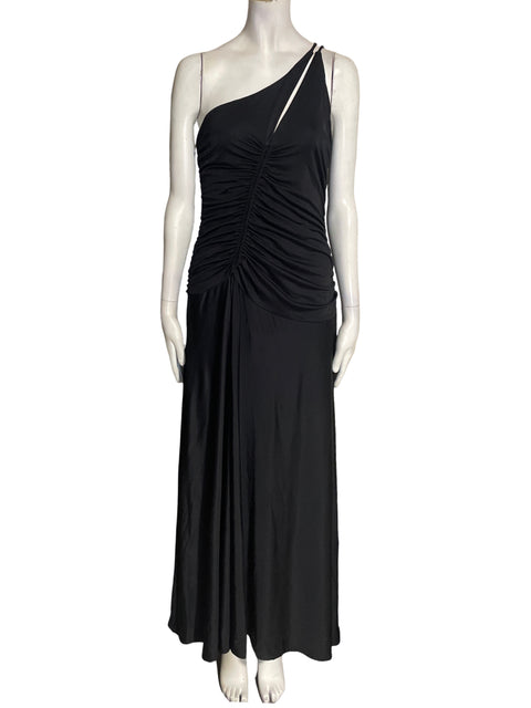 Vestido Farm Oneshoulder Liso Negro - Talla XL
