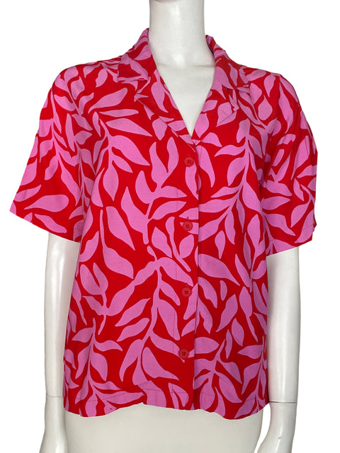 Camisa A New Day Estampado Manga corta Rosado - Talla L