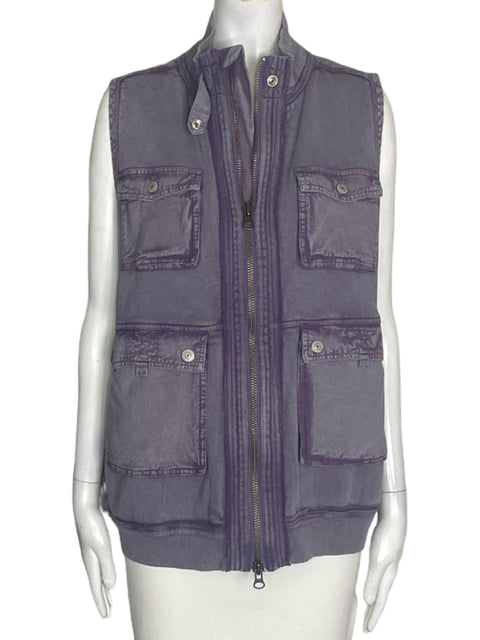 Chaleco We the free de Algodón Zipper Sin mangas Morado - Talla XS