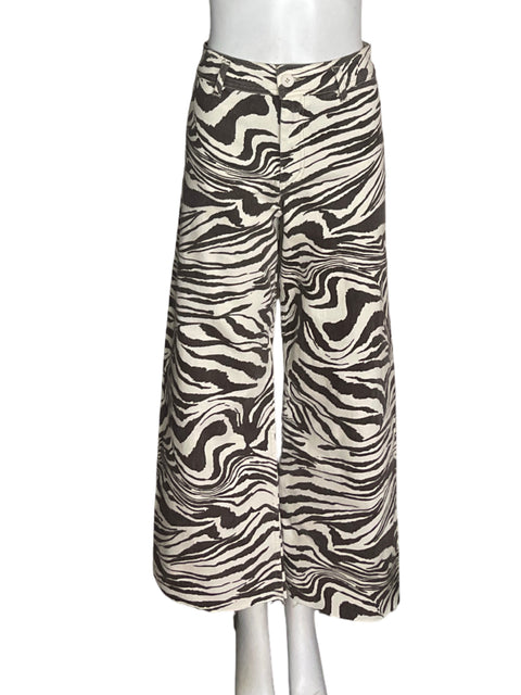 Pantalón Míou muse Animal print Recto Marrón - Talla S