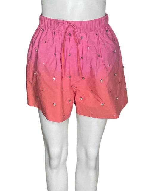 Short Sandro de Algodón Pedreria Elastico Rosado - Talla 34