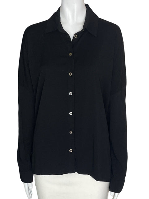 Blusa Michael Stars Liso Suelto Negro - Talla M