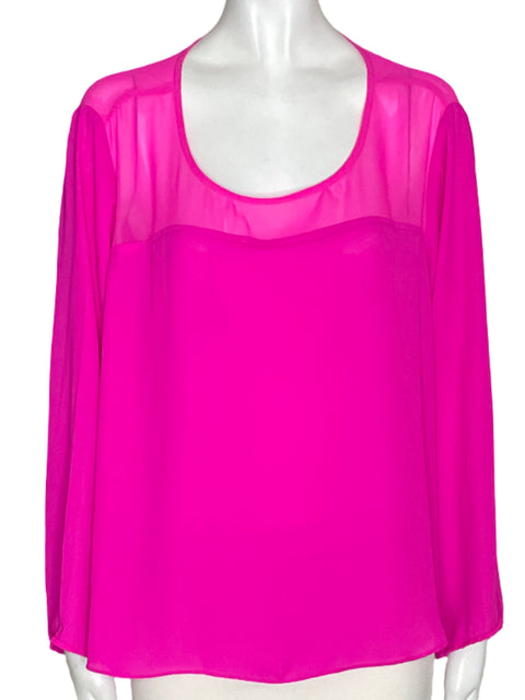 Blusa Vince Camuto Liso Fluido Rosado - Talla XL