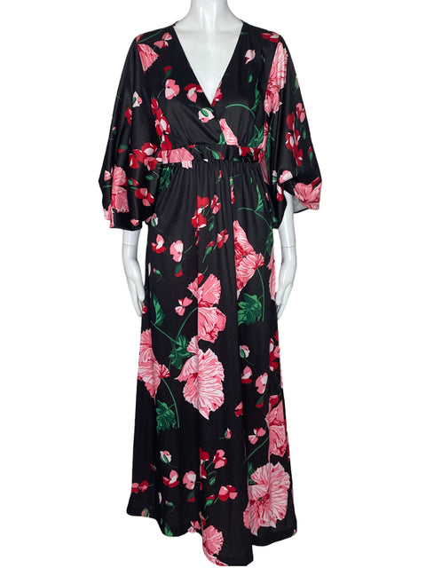Vestido Miss Kim Maxi Fluido Rosado - Talla M