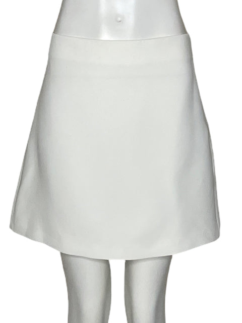 Falda Zara Mini Liso Blanco - Talla L