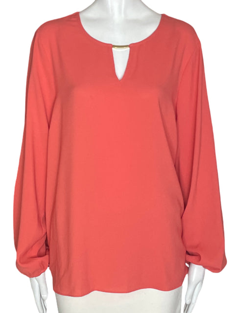 Blusa Thalia Liso Plisado Rosado - Talla XL