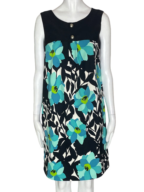 Vestido Dressbarn Midi Estampado Azul - Talla 8