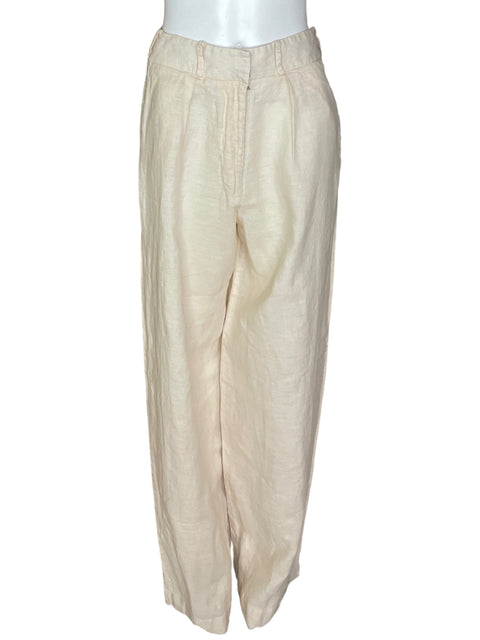Pantalón La Brise Recto Palazo Beige - Talla M