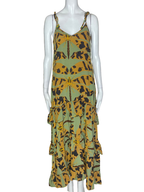 Vestido Tennis Maxi Tiras Marrón - Talla XS