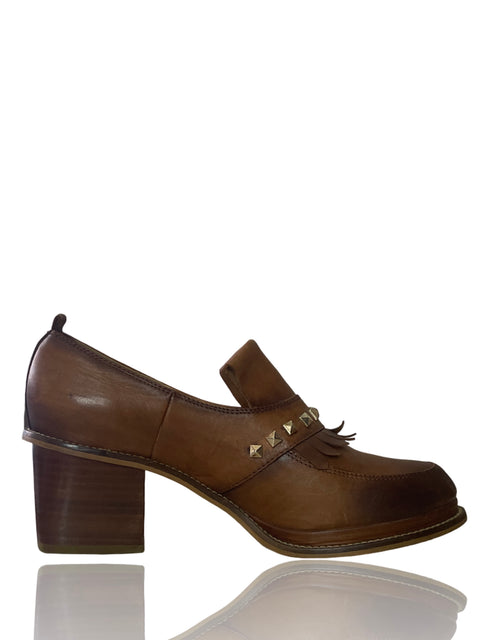 Zapato Velez Tacón alto Punta cerrada Marrón - Talla 39