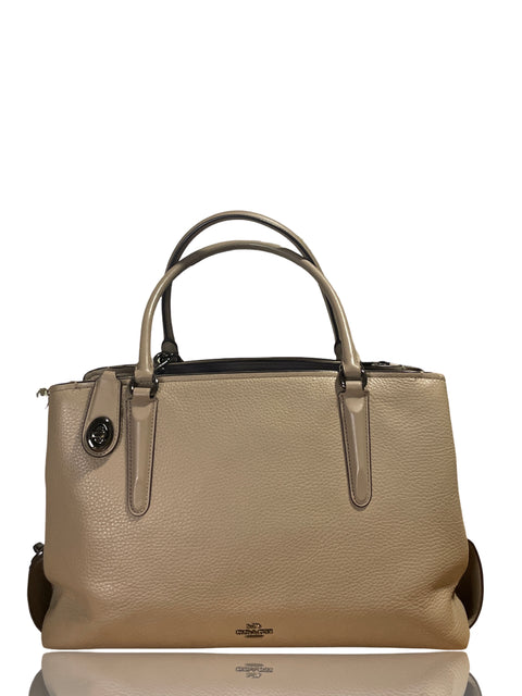 Cartera Coach Cuero Beige - Talla U