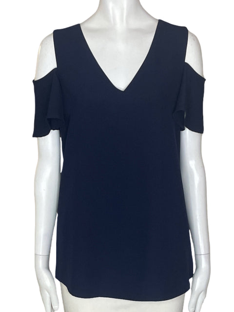 Blusa Calvin Klein Liso Mangas caidas Azul - Talla XS