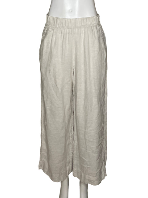 Pantalón Tahari Lino Beige - Talla S