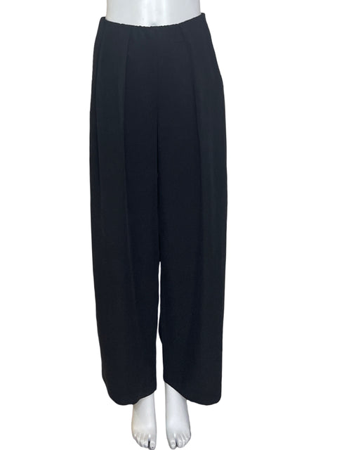 Pantalón Asos Palazo Pliegue Negro - Talla S