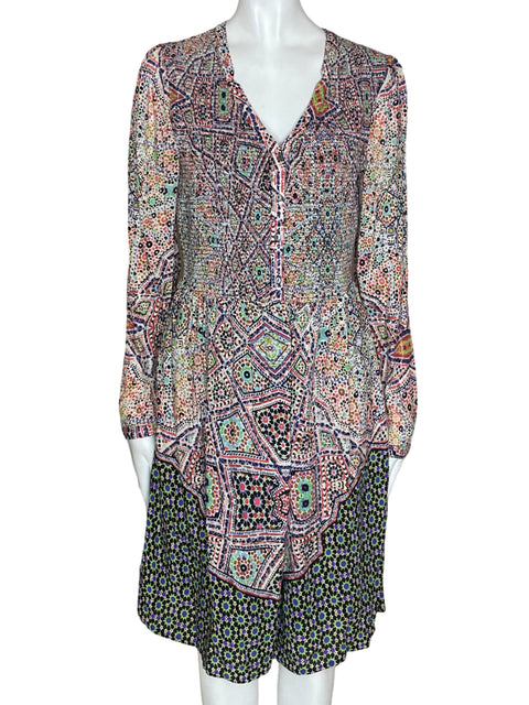 Vestido Maeve Midi Ajustado Rosado - Talla M