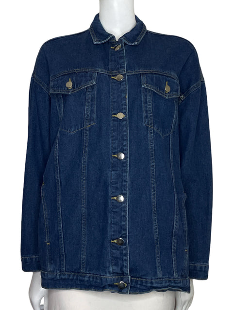 Chaqueta Tesoro Tps Denim Bolsillos Azul - Talla XL
