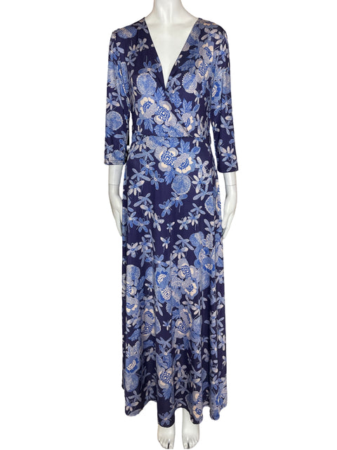 Vestido Fifilles Maxi Ajustado Azul - Talla S