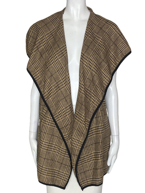 Chaqueta Tesoro Tps Estampado Cuadros Marron - Talla XXL