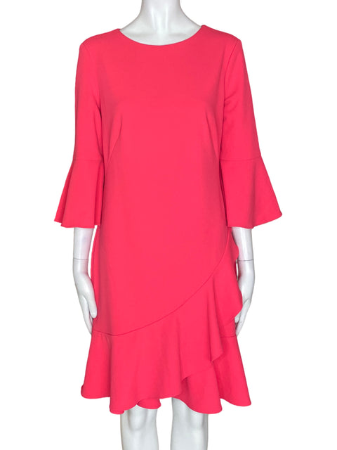 Vestido Ralph Lauren Midi Liso Rosado - Talla 6