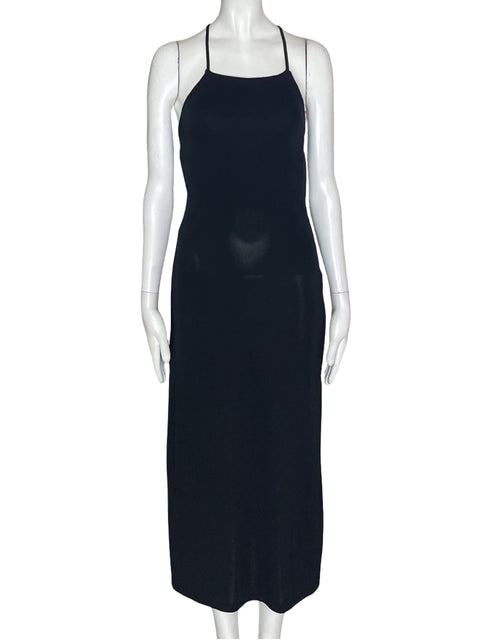 Vestido Tesoro Tps Midi Negro - Talla M