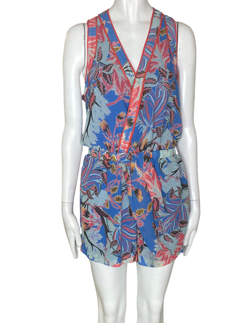 Romper Adelyn Rae Estampado Sin mangas Azul - Talla S