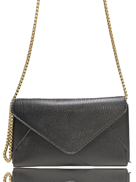 Cartera Zara Mini Cadena Negro - Talla U
