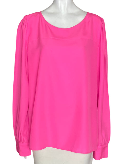 Blusa J.crew Liso Manga larga Rosado - Talla XL