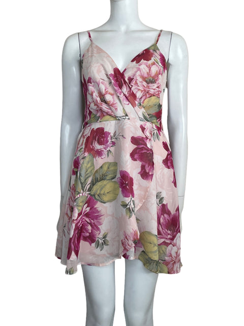 Vestido Privy Mini Floral Rosado - Talla L