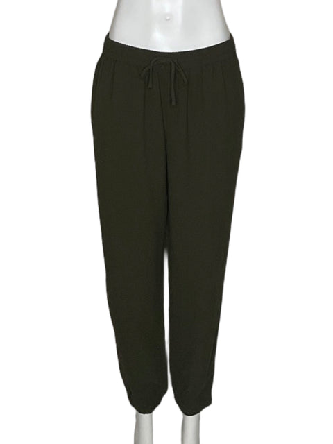 Pantalón Express Wide-leg Liso Verde - Talla S