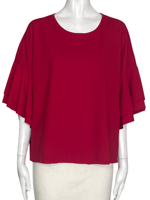 Blusa True True Liso Ruchas Rojo - Talla XL