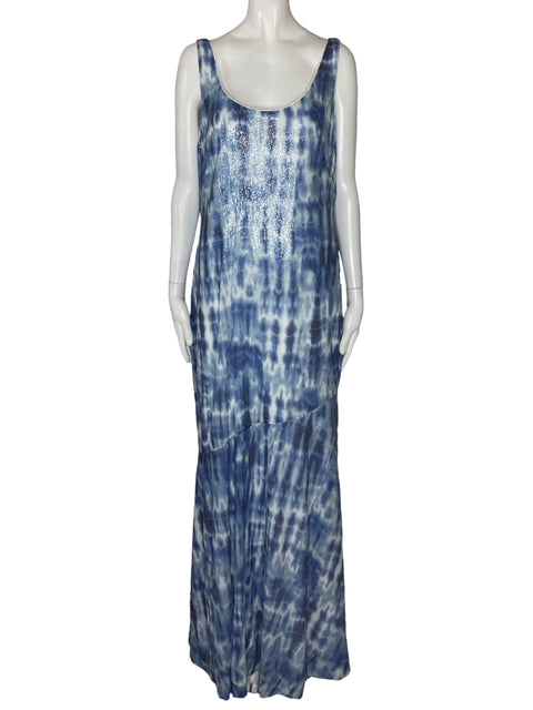 Vestido Ralph Lauren Sin mangas Lentejuelas Azul - Talla 12