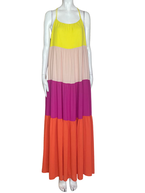 Vestido Express Maxi Fluido Rosado - Talla S