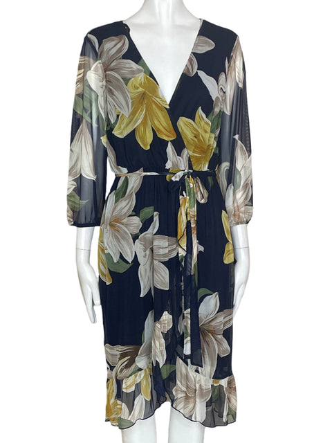 Vestido Kate And Lily Estampado Midi Marron - Talla 6