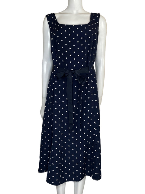Vestido Studio 1 Polka dot Midi Azul - Talla U