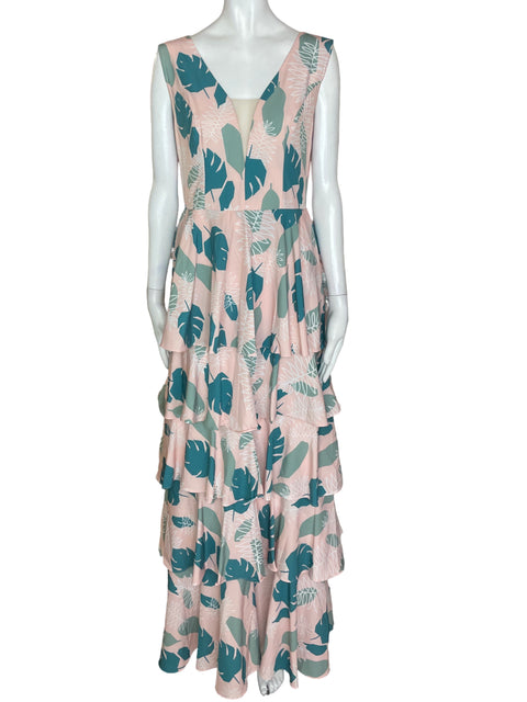Vestido Zoley Maxi Estampado Beige - Talla M
